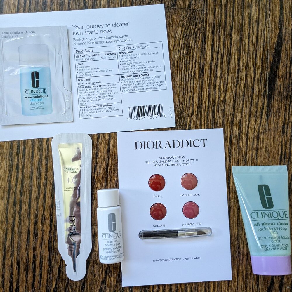 Dior Makeup and Skincare Samples